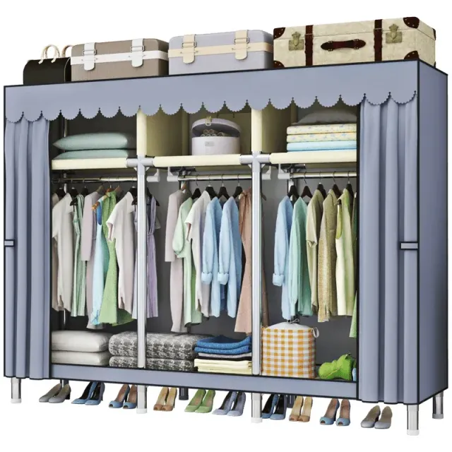 Practical clothing shelf, easy assembly, large storage space