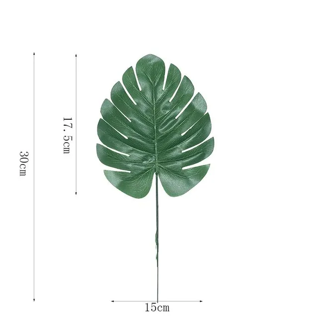 Artificial decorative leaves for vase