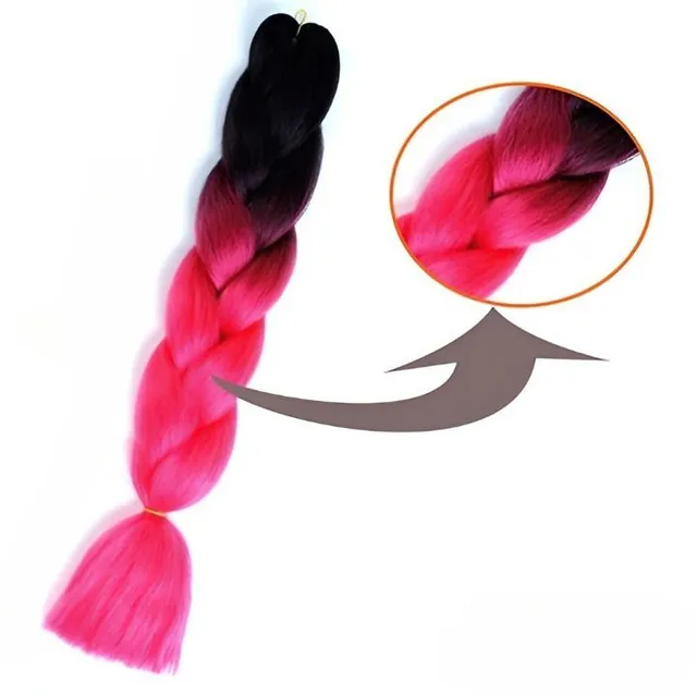 Luxury coloured ladies braids