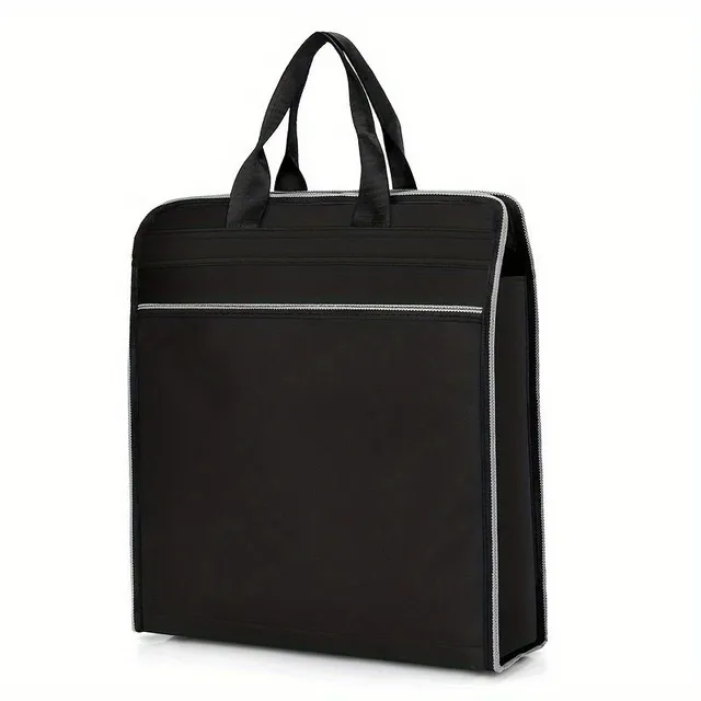 Men's briefcase with laptop compartment, multilayer of solid Oxford