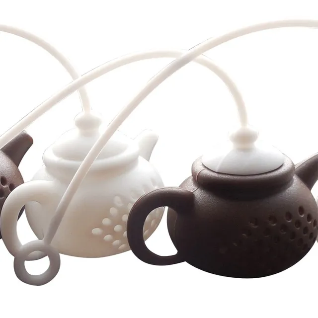 Silicone strainer for teapot