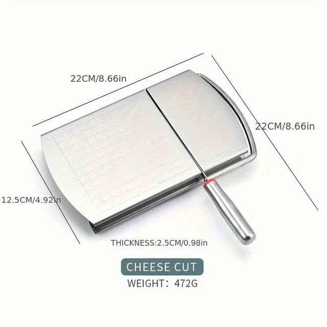 Professional cheese cutter with adjustable cutting thickness