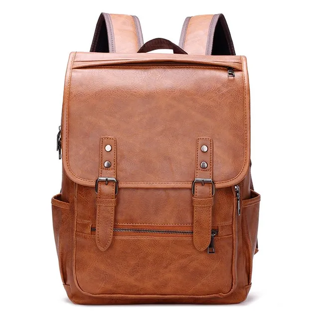 Rucsac unisex din piele - aspect vintage la modă