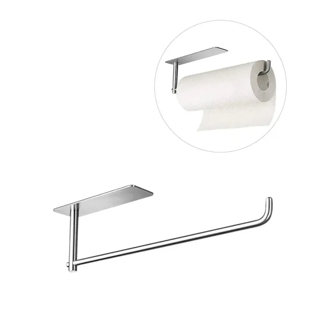 Stainless steel toilet paper holder - ideal for kitchen towels