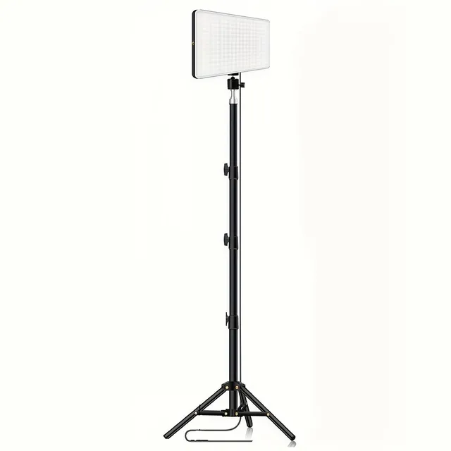 Kruhové LED světlo 25,4 cm se stativem (1,1 m) pro studio, fotografii, líčení, schůzky, skupinová selfie, živé streamování