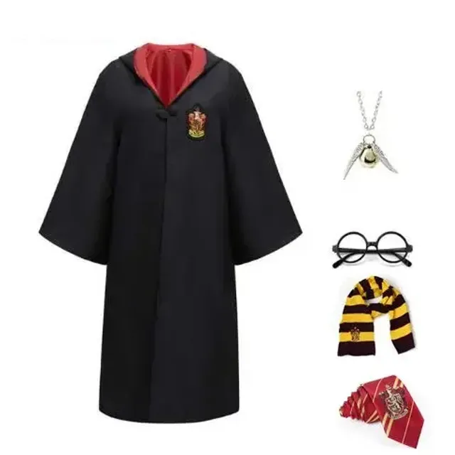 Magician/witch coat with Harry Potter motif - costume for children and adults