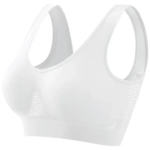 Women's breathable sports bra push-up without bones and pads