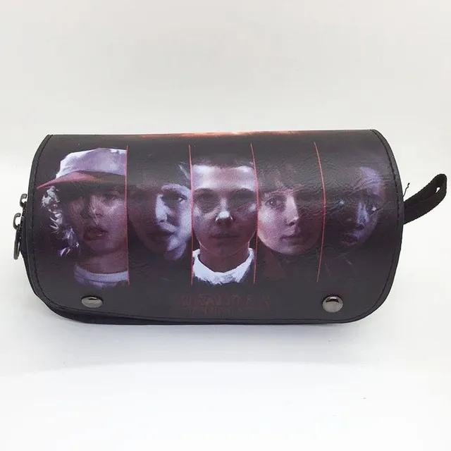 Stranger Things przestronny etui na materiały szkolne lub biurowe