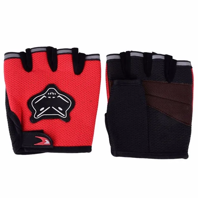 Men's cycling gloves with printing - 3 colors