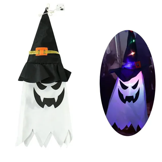 Hanging Halloween LED glowing ghost