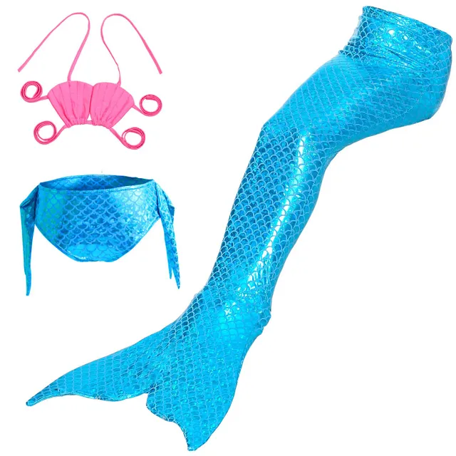Girls swimsuit with mermaid tail