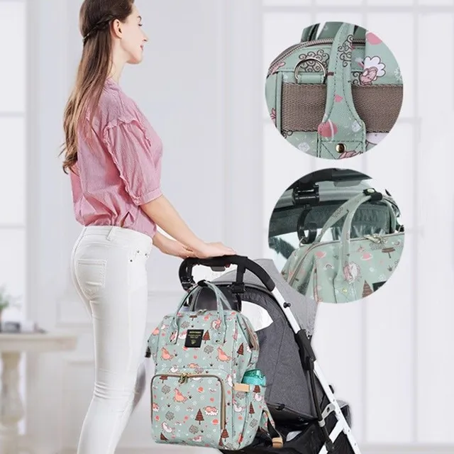 Repacking stroller bag with USB port