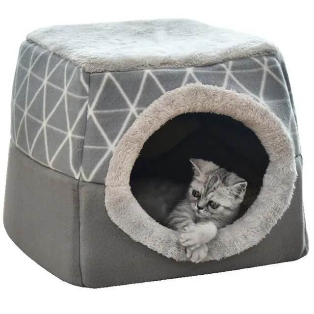 Foldable cat bed