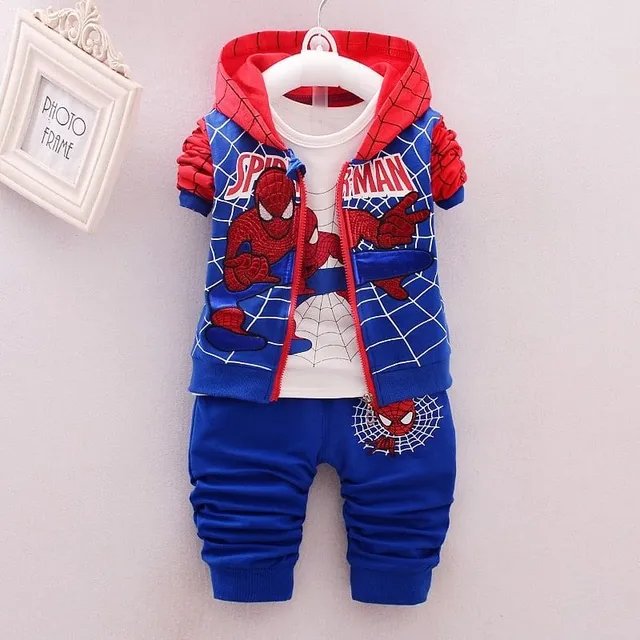 Set sportiv pentru băieți Spiderman | Bluza, Pantaloni, Tricou