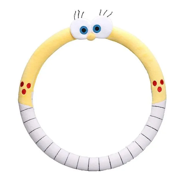 Cute plush steering wheel cover - popular cartoon characters