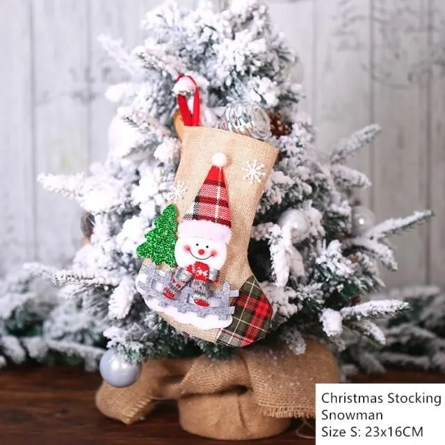 Decorated Christmas stocking