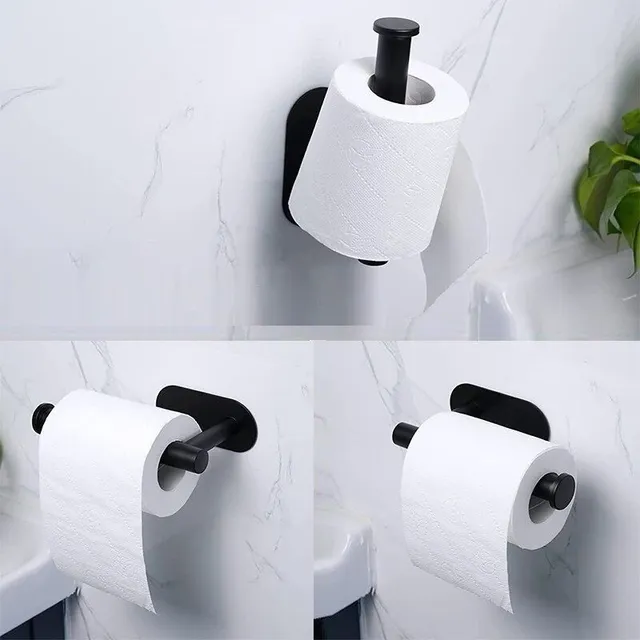 Stainless steel toilet paper holder