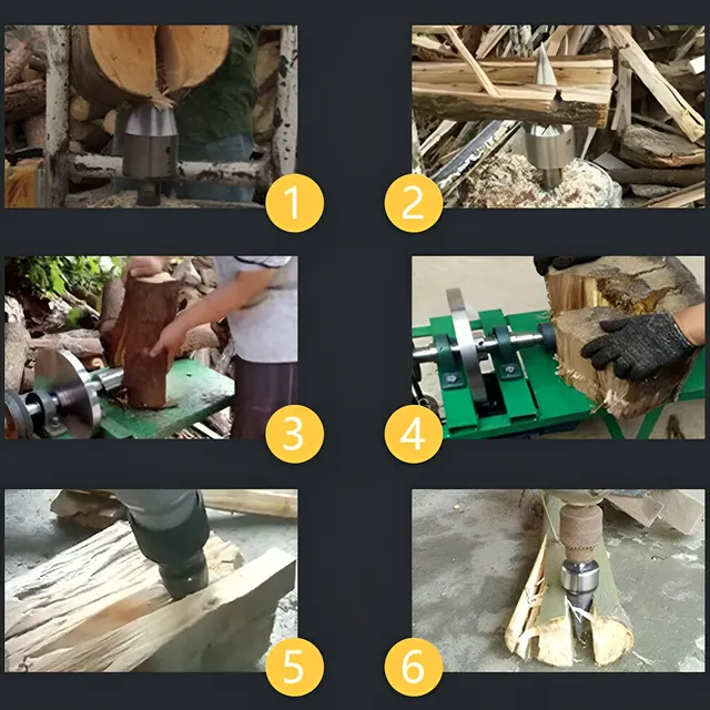 Splitting mandrel - cone for wood