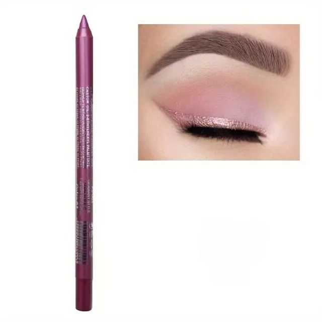 Waterproof pencil for coloured liners, shadows and lips - smudge-free