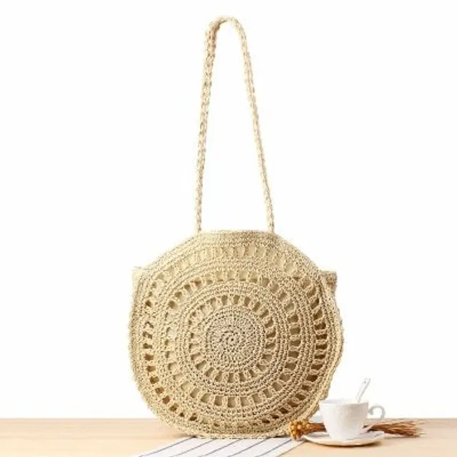 Hand knitted rattan shoulder bag - many types to choose from
