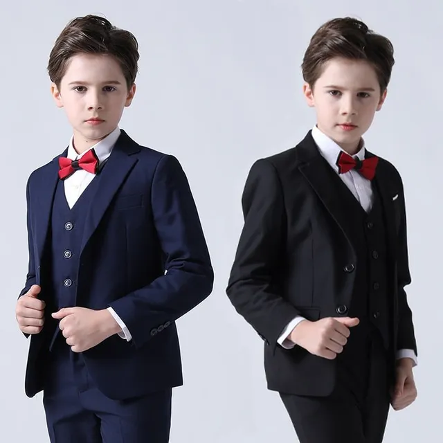 Boy's elegant suit for wedding - set 3 pcs