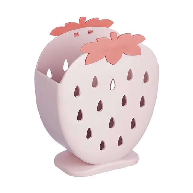 Strawberry-shaped cutlery stand