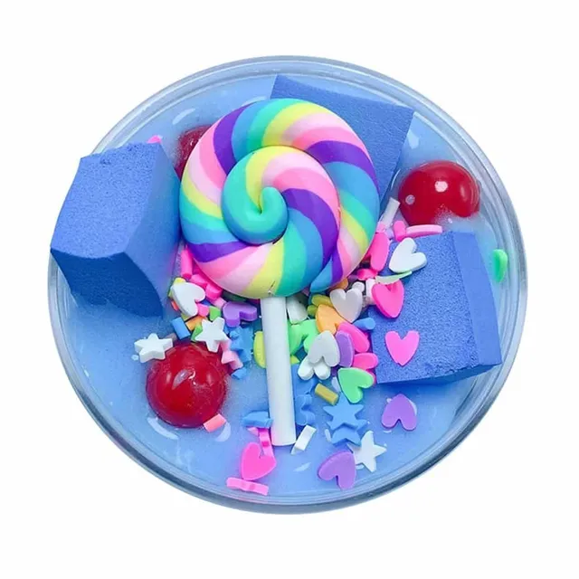 Colorful candy slime