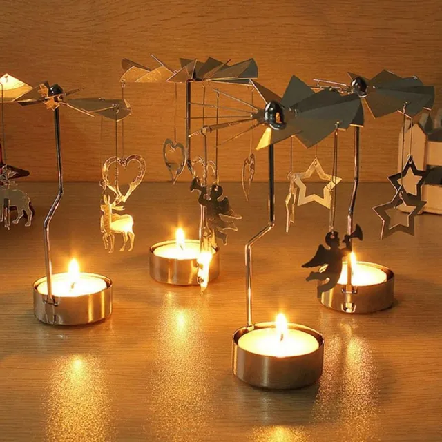 Rotating Christmas candlestick