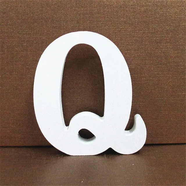 Decorative wooden letter