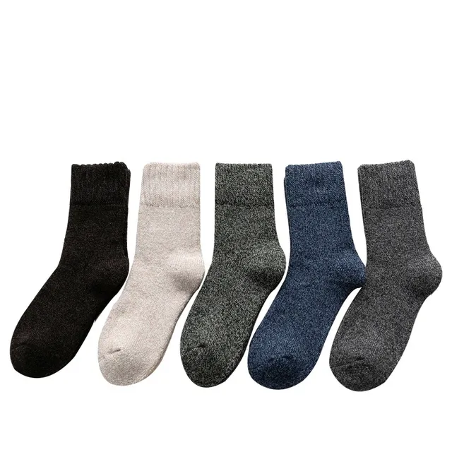 Extra strong socks for men of wool, fighting against cold and snow Arctic winter - 5 pairs