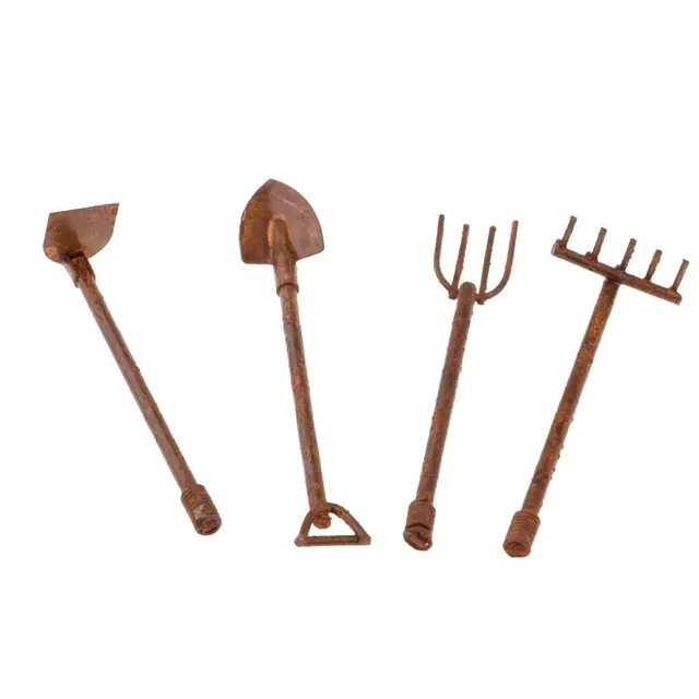 Gardening tools for a doll