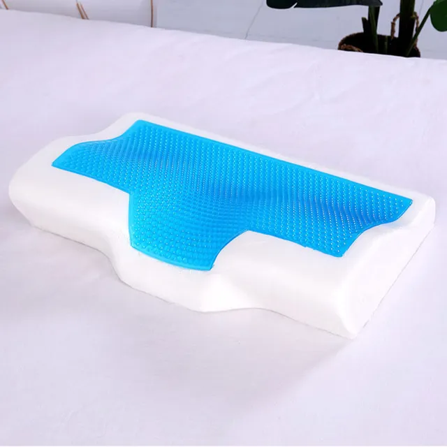 Medical orthopaedic pillow made of memory foam and cooling gel