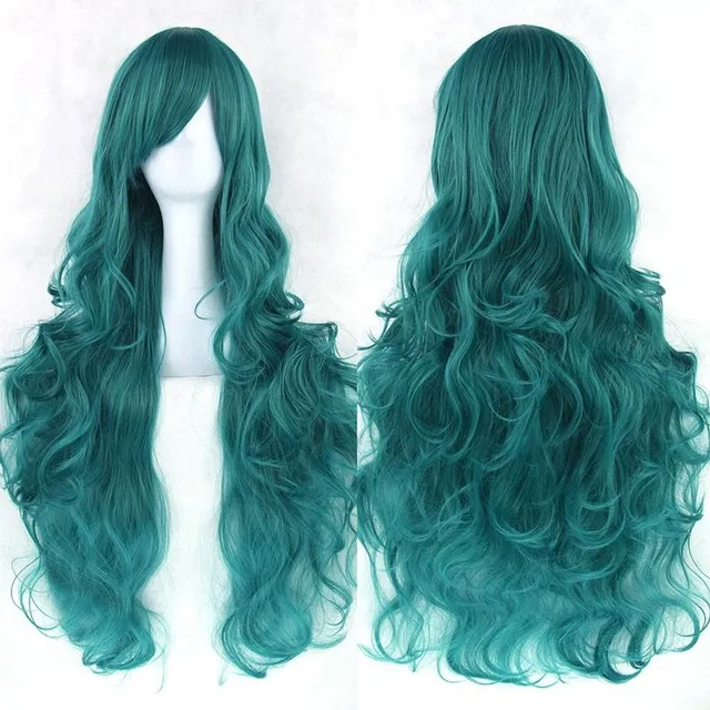 Synthetic wig - long wavy haircut