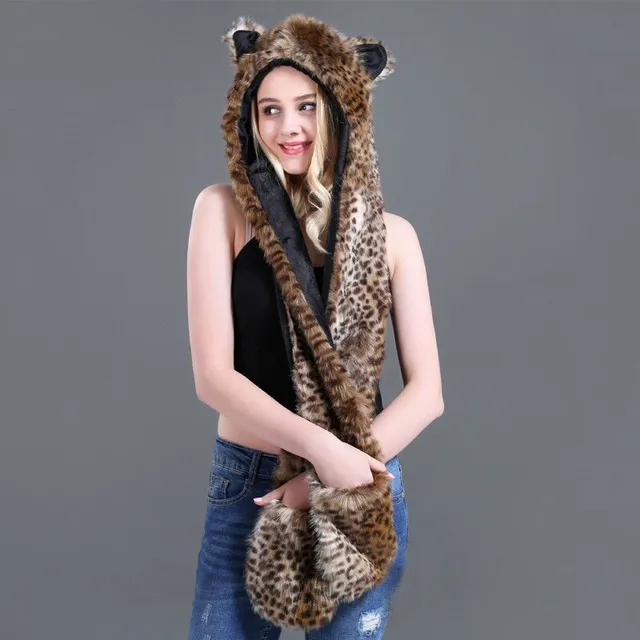 Women's furry hat Animal 9