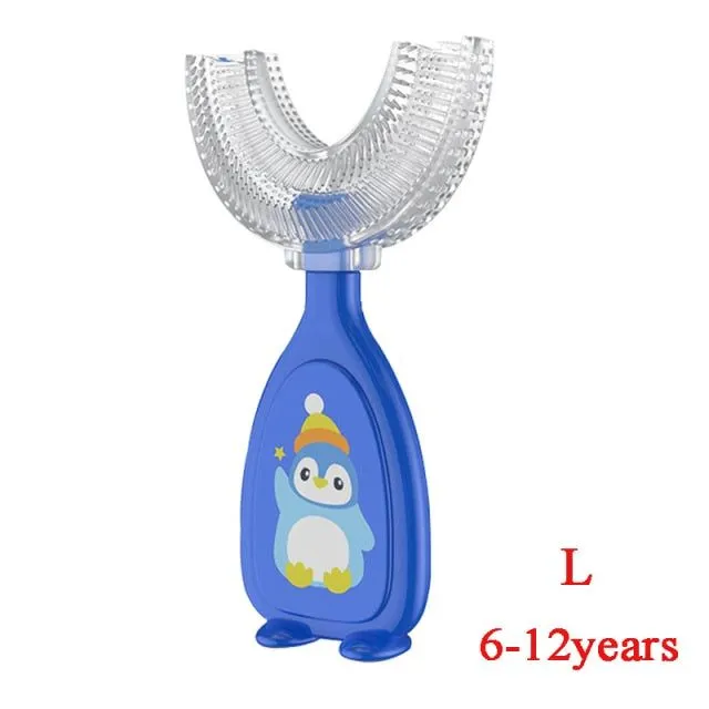 Wybielająca szczoteczka do zębów w kształcie litery U dla dzieci od 2 do 12 lat