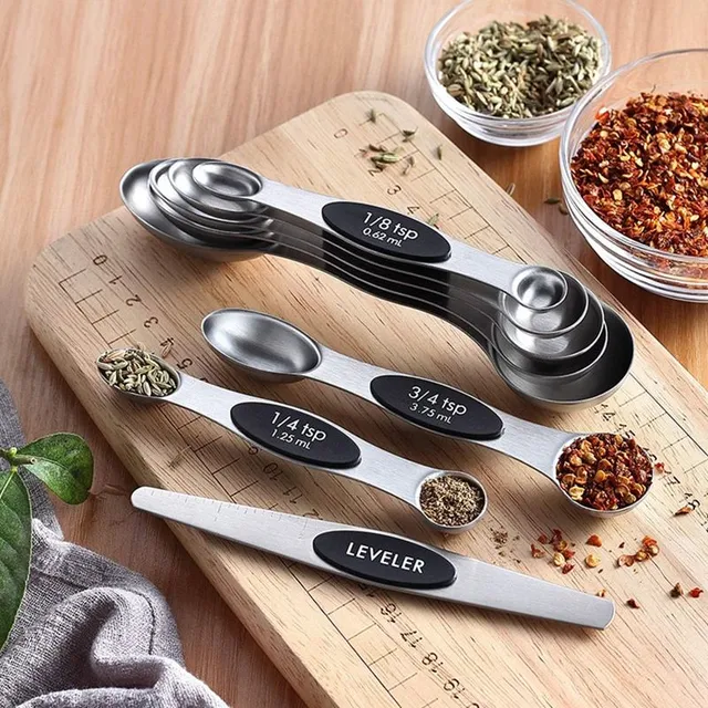 Set of stainless steel measuring cups 8 pcs C276