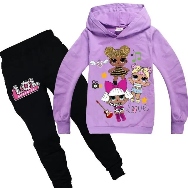 Girls tracksuit with print of popular LOL characters