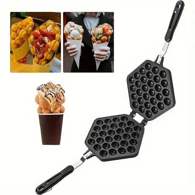 1 piece waffle maker and outdoor form for baking 3v1