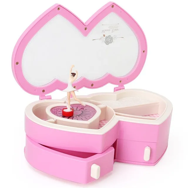 Jewellery box with dancing ballerina