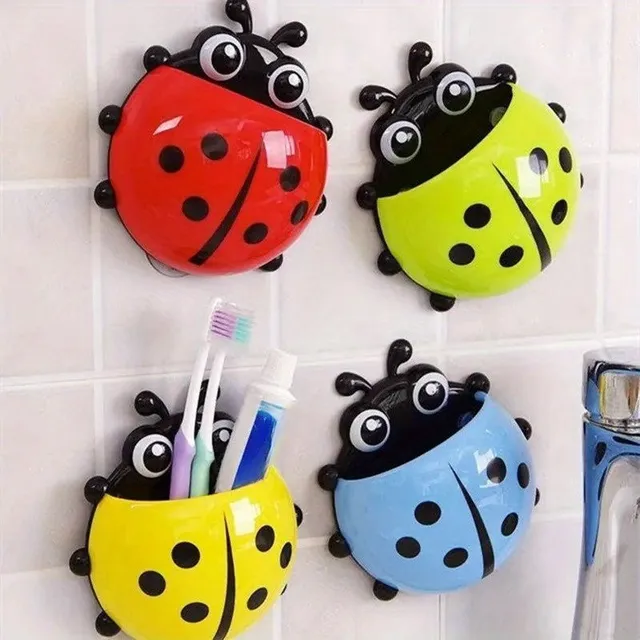 Cute Beetle - Toothbrush holder and wall paste with suction cup