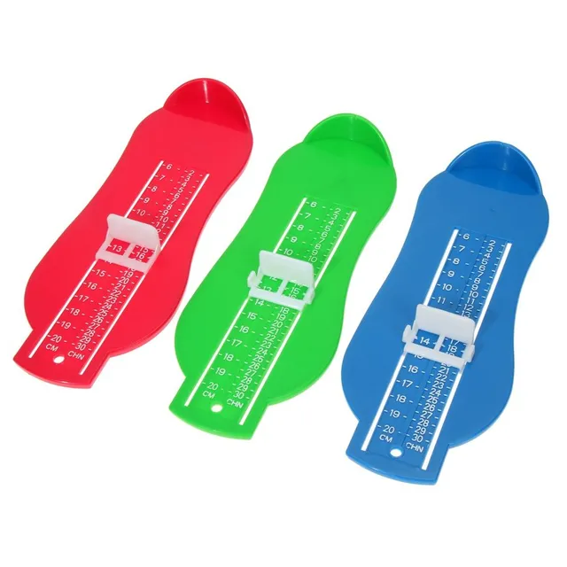 Children's foot size gauge - 7 colours