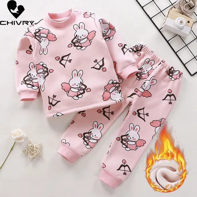 Children's cute pajamas for cold nights