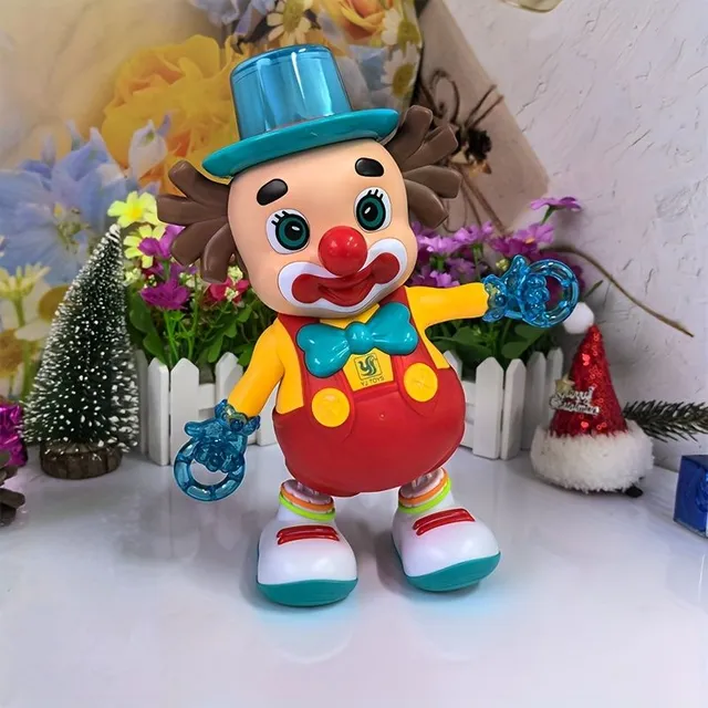 Toy: dancing clown car with light and sound