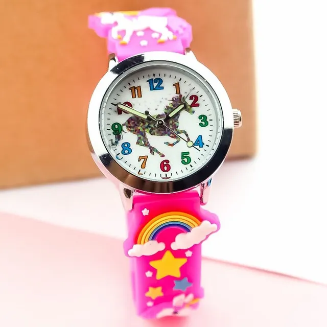Children's watch with unicorn