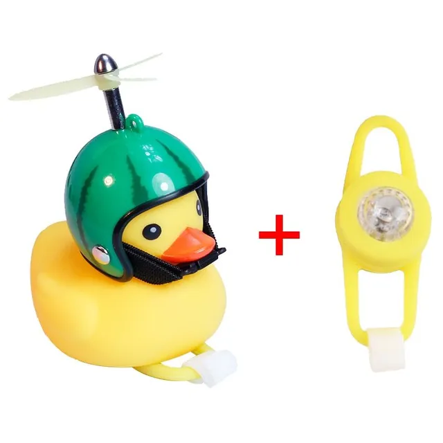 Funny lighted bicycle bell with duck motif Bente