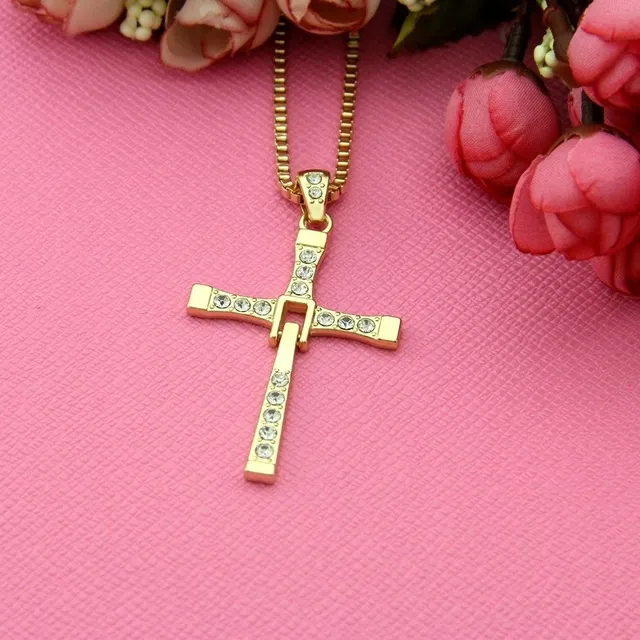 Luxury necklace with cross - The Fast and the Furious (Vin Diesel)