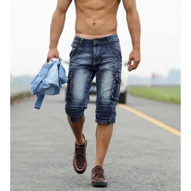 Men's denim shorts A864