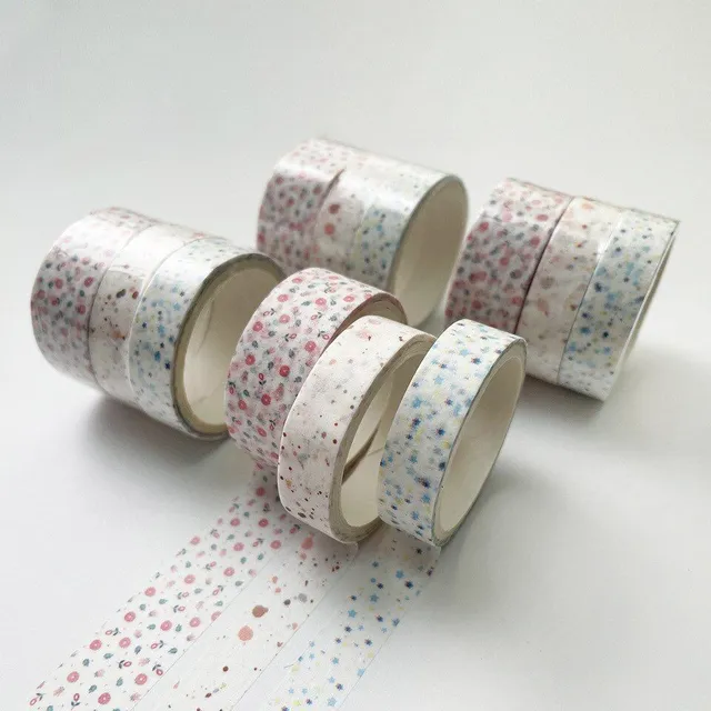 Modern trends popular original decorative self-adhesive tapes with pattern 3 pieces - different variants