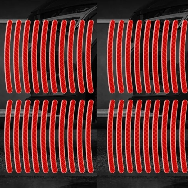 Proužky na ráfky x 0, cm 0 ks Thomas cervena