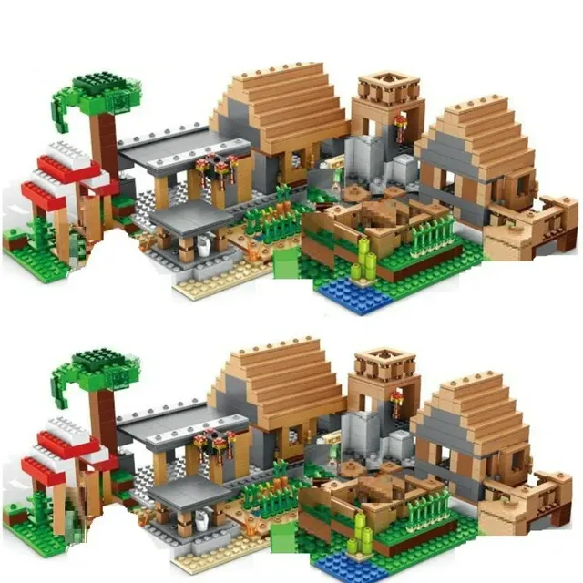 Trendy children's building set in the popular game Minecraft